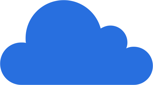 Blaue Wolke